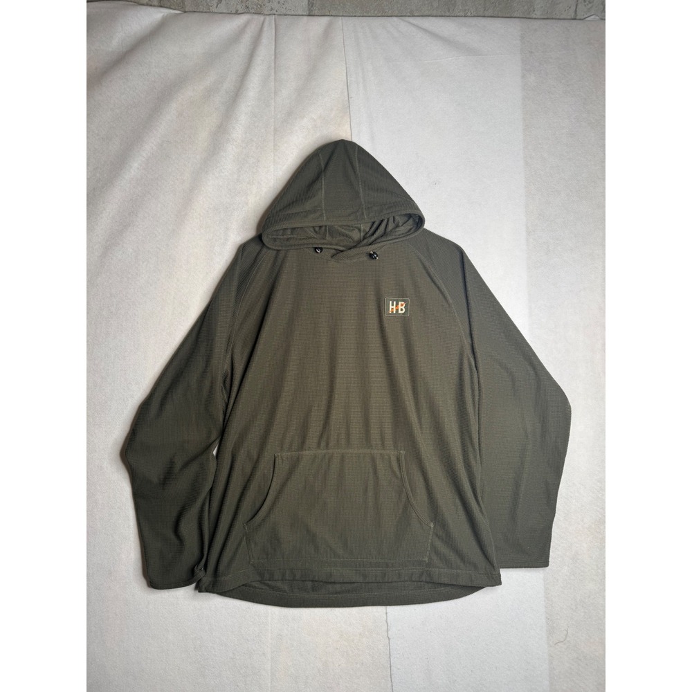 Howler Brothers Olive Green Hooded Pullover Sweatshirt